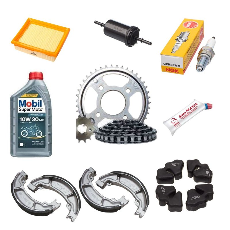 kit revisao completo fan 150 2010 13 ks