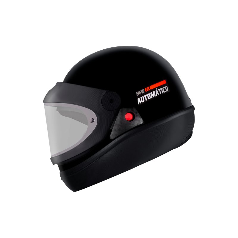 capacete ebf automtico preto brilho
